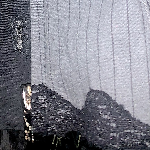 SALE  Vtg Tripp nyc Pinstripe zip Halter with built in cami - Picture 11 of 13